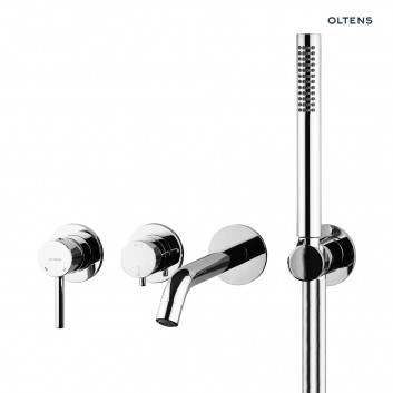 Oltens Molle mixer bath-shower concealed 4 hole - chrome 