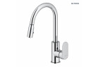 Oltens Lista kitchen faucet standing with pull-out spray - chrome