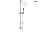 Shower set Oltens Saxan EasyClick Alling 60 with soap dish - chrome/white