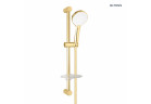 Shower set Oltens Driva EasyClick Alling 60 with soap dish - gold shine/white