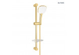 Shower set Oltens Driva EasyClick (S) Alling 60 with soap dish - gold shine/white