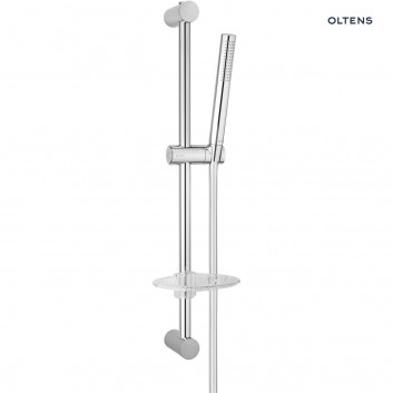 Shower set Oltens Driva EasyClick (S) Alling 60 with soap dish - chrome/white