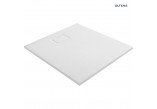 Oltens Bergytan shower tray rectangular 100x90 cm RockSurface - white