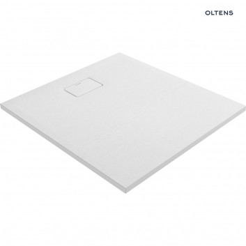 Oltens Bergytan shower tray rectangular 100x80 cm RockSurface - szary beton