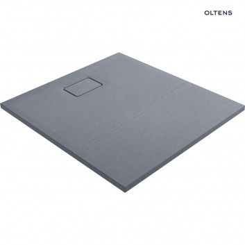 Oltens Bergytan shower tray rectangular 100x90 cm RockSurface - black