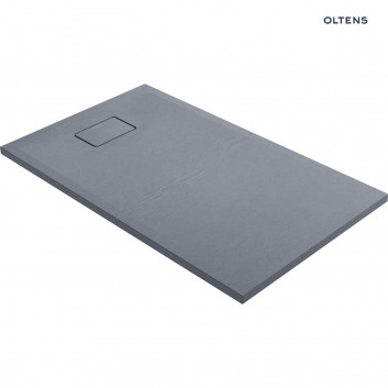 Oltens Bergytan shower tray rectangular 120x70 cm RockSurface - black