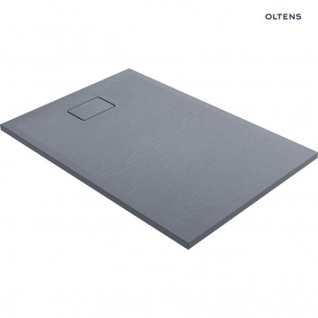 Oltens Bergytan shower tray rectangular 120x80 cm RockSurface - black