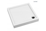 Oltens Vindel square shower tray 80x80 cm acrylic - white