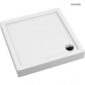 Oltens Vindel angle shower tray 90x90 cm acrylic - white
