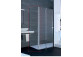 Side panel Huppe Xtensa pure 900 do Walk-In door suwanych 1-częściowych with fixed segment, glass transparent Anti-Plaque, profil Black Edition 