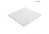 Oltens Bergytan square shower tray 90x90 cm RockSurface - white