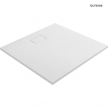 Oltens Bergytan square shower tray 90x90 cm RockSurface - szary