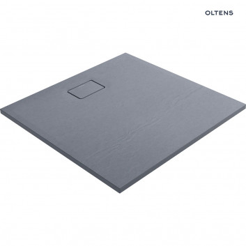 Oltens Bergytan square shower tray 100x100 cm RockSurface - white