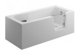 Bathtub rectangular Polimat Avo 150x75 cm with door dla osób niepełnosprawnych - white