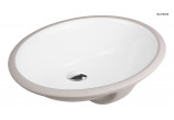 Oltens Mana washbasin 46x38 cm under-countertop oval - white