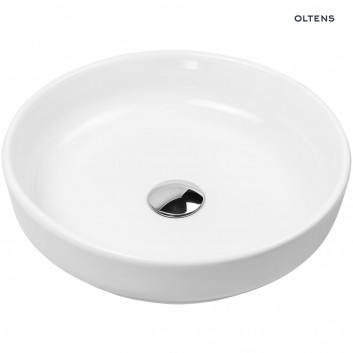 Oltens Fossa washbasin 40 cm countertop - white