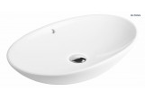 Oltens Sogne washbasin 63x42 cm countertop oval - white