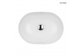 Oltens Hamnes Thin countertop washbasin oval 49,5 x 35,5 cm - white