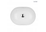Oltens Hamnes Thin countertop washbasin oval 49,5 x 35,5 cm - white
