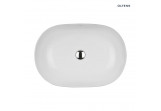 Oltens Hamnes Thin countertop washbasin oval 60,5 x 41,5 cm - white