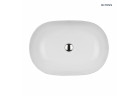 Oltens Hamnes Thin countertop washbasin oval 60,5 x 41,5 cm - white