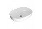 Oltens Hamnes Thin countertop washbasin oval 60,5 x 41,5 cm - white