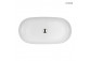 Oltens Hamnes Thin countertop washbasin oval 80 x 40 cm - white