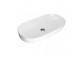 Oltens Hamnes Thin countertop washbasin oval 80 x 40 cm - white