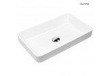 Oltens Fossa washbasin 55x34 cm countertop with coating SmartClean - white