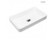 Oltens Fossa washbasin 55x34 cm countertop with coating SmartClean - white