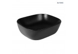 Oltens Hamnes washbasin 46,5x37,5cm countertop oval with coating SmartClean - black mat