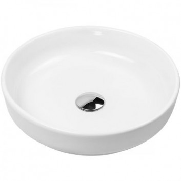 Oltens Fossa washbasin 40 cm countertop with coating SmartClean - white