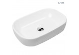 Oltens Jurong washbasin 54x36 cm countertop with coating SmartClean - white 