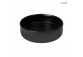 Oltens Lagde washbasin 35,5 cm countertop round with coating SmartClean - black mat 