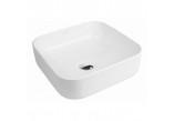 Oltens Hadsel washbasin 38,5 cm countertop square with coating SmartClean - white 