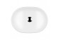 Oltens Hamnes washbasin 47,5x34 cm countertop oval with coating SmartClean - white