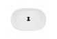 Oltens Lom washbasin 55x34 cm countertop oval with coating SmartClean - white