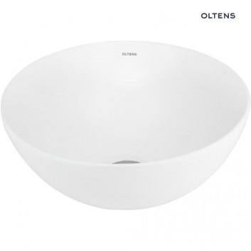 Oltens Jagala washbasin 32x32 cm countertop with coating SmartClean - white