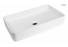 Oltens Solberg washbasin 62x41,5 cm countertop rectangular with coating SmartClean - white 