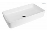 Oltens Solberg washbasin 62x41,5 cm countertop rectangular with coating SmartClean - white 