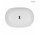 Oltens Hamnes Thin countertop washbasin oval 60,5 x 41,5 cm white with coating Oltens SmartClean