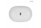 Oltens Hamnes Thin countertop washbasin oval 60,5 x 41,5 cm white with coating Oltens SmartClean