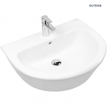 Oltens Jog washbasin 61x49 cm hanging - white