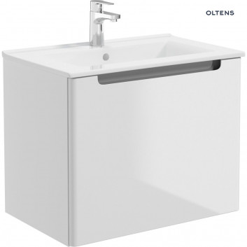 Oltens Jog washbasin 61x39 cm vanity rectangular - white