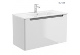 Oltens Jog washbasin 81x39 cm vanity rectangular - white 