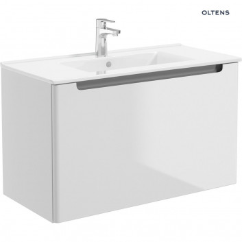 Oltens Jog washbasin 81x39 cm vanity rectangular - white 