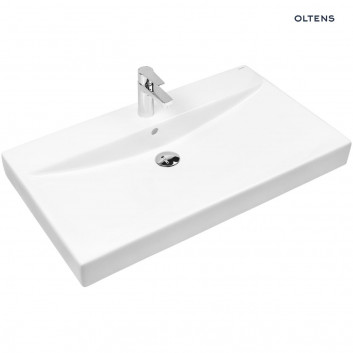 Oltens Hofsa washbasin 80x46 cm countertop - white