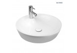 Oltens Lysake washbasin 48,5 cm countertop round - white 