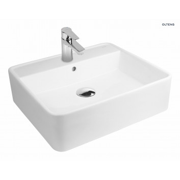 Oltens Duve washbasin 50,5x46 cm countertop rectangular - white