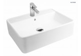 Oltens Duve washbasin 58x43,5 cm countertop rectangular - white